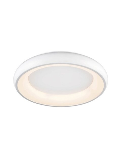 Franklite CF5803 Dimmable LED Flush Ceiling Light In White Finish