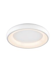 Franklite CF5803 Dimmable LED Flush Ceiling Light In White Finish