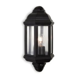 Firstlight 8656BK Park 1 Light Wall Light With PIR In Black