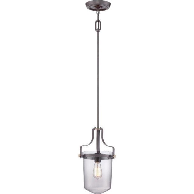 QZ/PENNSTAT/S WT Western Bronze Penn Station Small Ceiling Pendant Light
