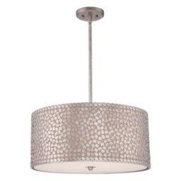 QZ/CONFETTI/P/L Confetti 4 Light Olde Silver Large Pendant