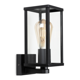 Firstlight 4125BK Dakota Outdoor Wall Uplight Lantern In Black Finish IP44