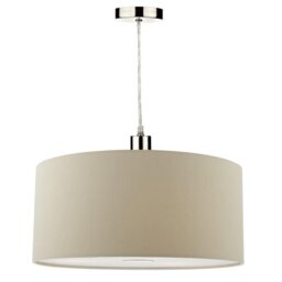 Dar RON6529 Ronda Easy Fit Pendant In Taupe - Dia: 400mm