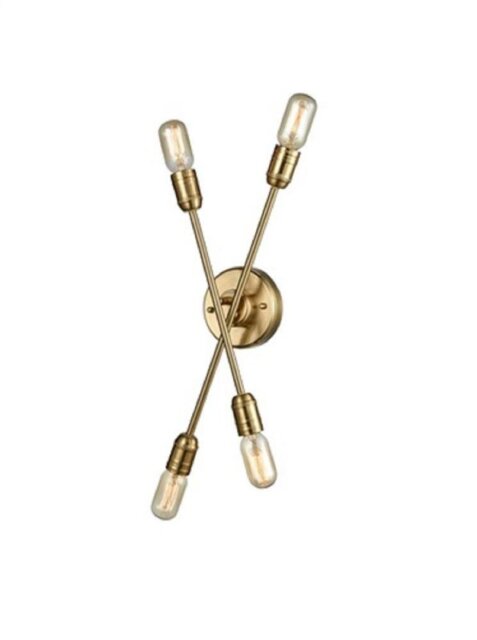 Franklite FL2398-4 4 Light Wall/Ceiling Light In Matt Gold