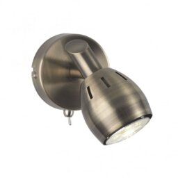 SP9011 Lazio 1 Light Wall Light In Bronze With Fully Adjustable Spotlights
