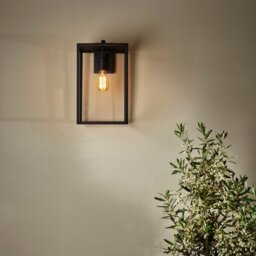 Astro Box Lantern 450mm Exterior Wall Light In Textured Black - 1354007