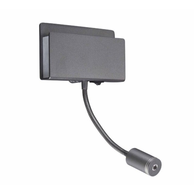 Mantra M5714 Cabarete 2 Light Switched Wall Light In Matt Black