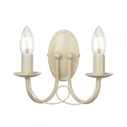 Elstead MN2 IV/GLD Minster 2 Light Wall Light In Ivory/Gold - Fitting Only