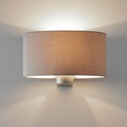 Astro 1185001 + 5014003 Napoli Wall Light in MAtt Nickel c/w Oyster Shade