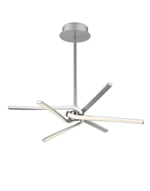 M4991 Knot 3+3 Light LED Telescopic Convertible Ceiling Light In Silver And Chrome