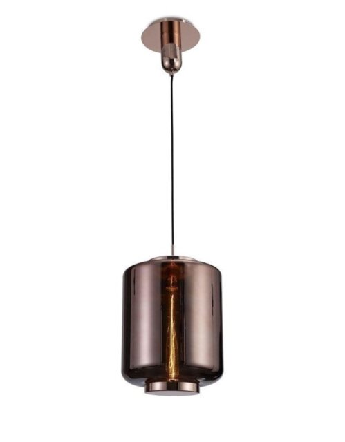 Mantra M6193 Jarras 1 Light Medium Ceiling Pendant Light In Copper And Rose Gold - Dia: 300mm