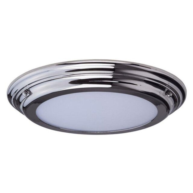 Elstead WELLAND/F PC Welland Medium Bathroom Flush Ceiling Light In Polished Chrome