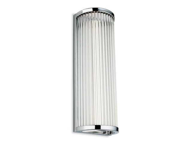 Firstlight 3706CH Jewel LED Bathroom Wall Light In Chrome With Clear Glass Rods - H: 405mm