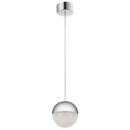 Quintiesse QN-MOONLIT-P-PC Moonlit Integral LED Mini Ceiling Pendant Light In Polished Chrome Finish
