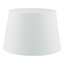 Dar CEZ182 Cezanne Tapered 450MM Porcelain White Faux Silk Drum Shade