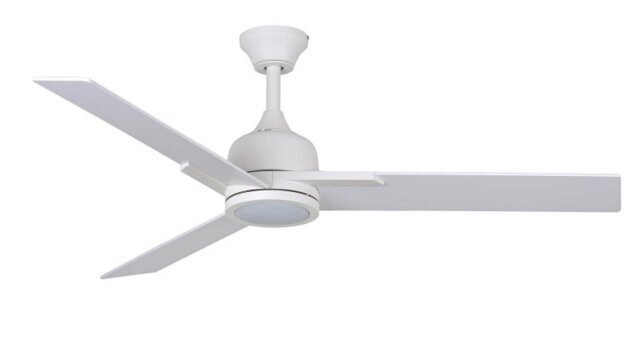 "Fantasia 117384 Darwin 44"" Matt White Ceiling Fan with LED Light"