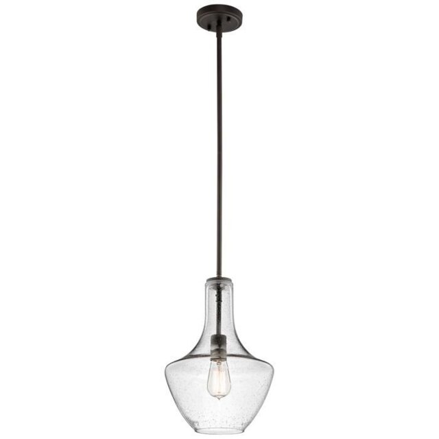 KL/EVERLY/P/S OZ Everly 1 Light Small Ceiling Pendant Light In Olde Bronze