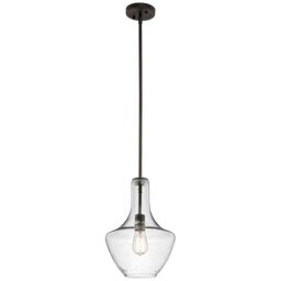 KL/EVERLY/P/S OZ Everly 1 Light Small Ceiling Pendant Light In Olde Bronze
