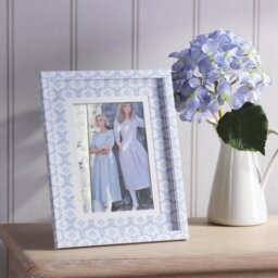 "Laura Ashley Norton Photo Frame In Blue Finish 5"" x 7"" LA3756693-Q"