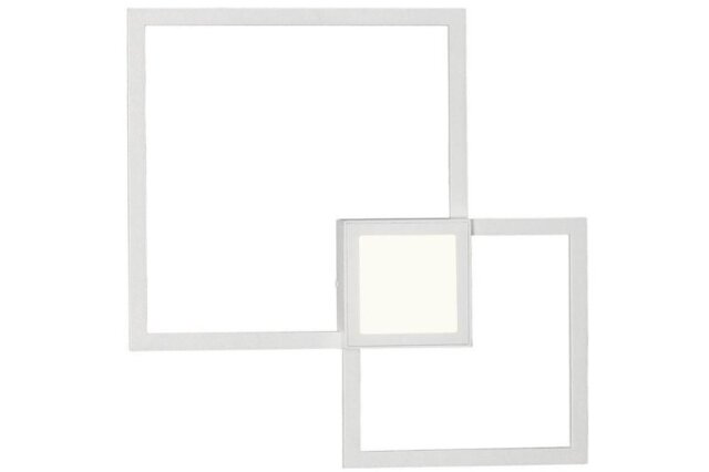 Mantra M6564 Mural 48 Watt Squares Wall Light In Matt White