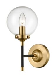Franklite FL2409-1 1 Light Wall Light In Antique Gold