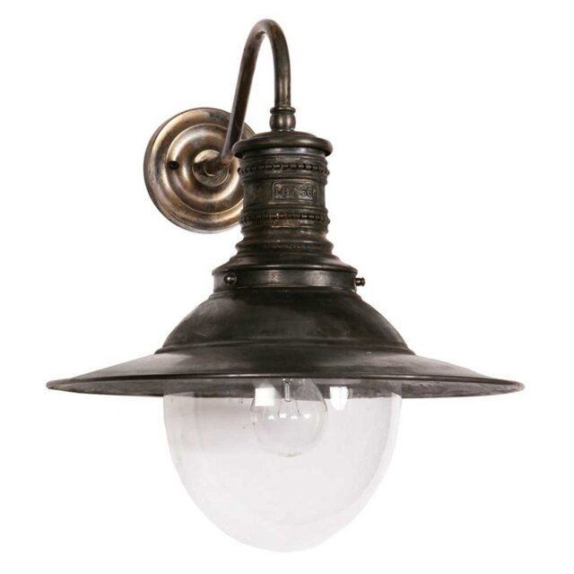 437W Victoria 1 Light Exterior Wall Light with Shade - product_finish:Antique-shades:OPAL GLASS