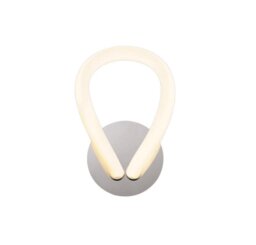 Mantra M6617 Knot LED II Wall Light In Polished Chrome And Opal White