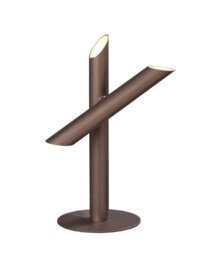 M5777 Take 3 Light LED Table Lamp In Bronze