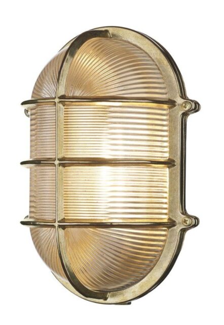 David Hunt Lighting ADM2140 Admiral Brass Outdoor Nautical Wall Light IP64