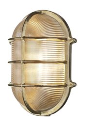 David Hunt Lighting ADM2140 Admiral Brass Outdoor Nautical Wall Light IP64