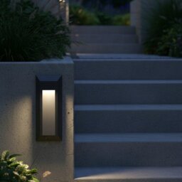 Firstlight 6811GP Enzo LED Resin Wall & Step Light In Graphite Finish IP65