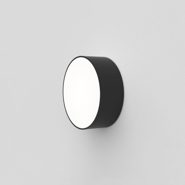 Astro 1391002 Kea One Light Outdoor Round Wall And Ceiling LED Light In Black - Dia: 150mm