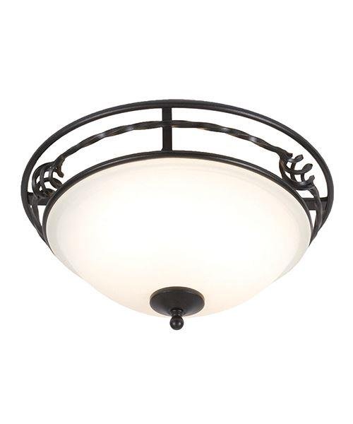 Elstead PB/F/A BLACK Pembroke two light ceiling flush