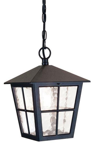 Elstead BL48M Canterbury exterior black hanging porch lantern, IP20
