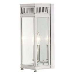 Elstead HL7-S-PC Holborn Small 1 Light Outdoor Wall Lantern In Polished Chrome