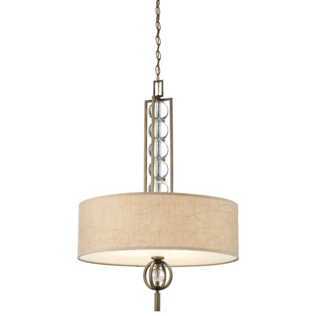 KL-CELESTIAL-3P Celestial 3 Light Bronze Ceiling Pendant with Shade