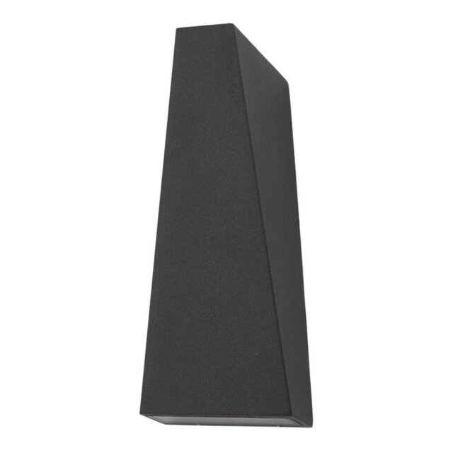 Dar PAC3239 Paco 2 Light Outdoor Wall Light In Grey With Clear Glass