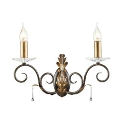 Elstead AML2 Bronze/Gold Amarilli Double Wall Light