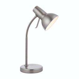 Endon 76645 Amalfi Task Table Lamp In Satin Nickel Plate