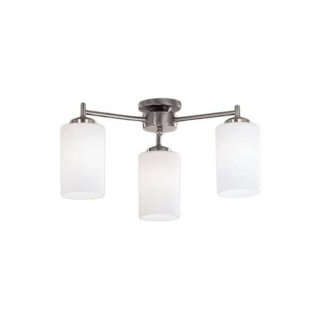 Franklite CO9313/727 Decima 3 Light Semi Flush Ceiling Light