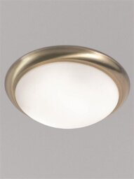 Franklite CF5743 3 Light Flush Ceiling Light In Bronze With Matt White Glass - Diameter: 420mm