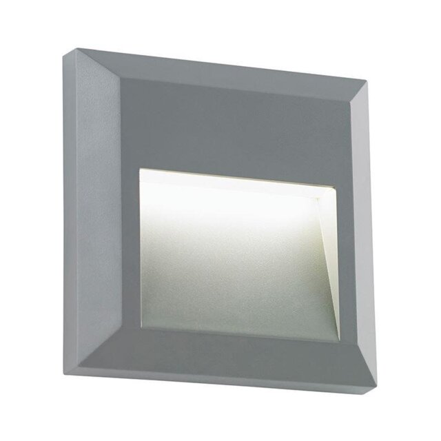 Saxby EL-40107 Severus Square Guide Outdoor Wall Light in Grey