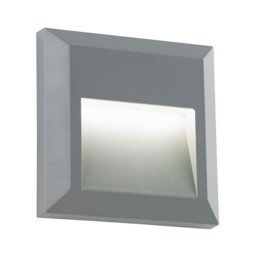 Saxby EL-40107 Severus Square Guide Outdoor Wall Light in Grey