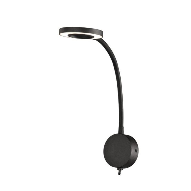 Mantra M6051 Boavista LED Ring Wall Light In Matt Black