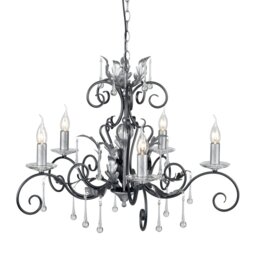 Elstead AML5 Black/Silver Amarilli 5 Light Ceiling Pendant