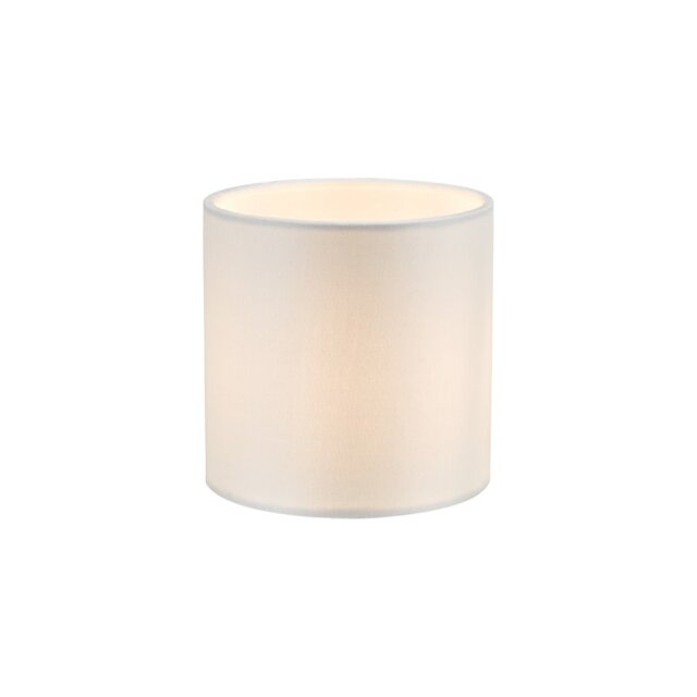 Dar Lighting Lyris Ivory Cotton Drum Shade 12cm
