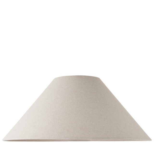 Endon 117534 Avalon 52cm Tapered Shade In Natural Faux Linen