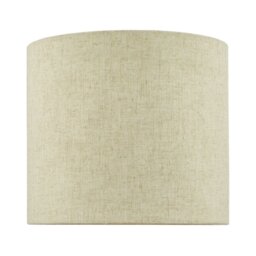 Dar Lighting Jayden Natural Linen Drum Shade 25 cm