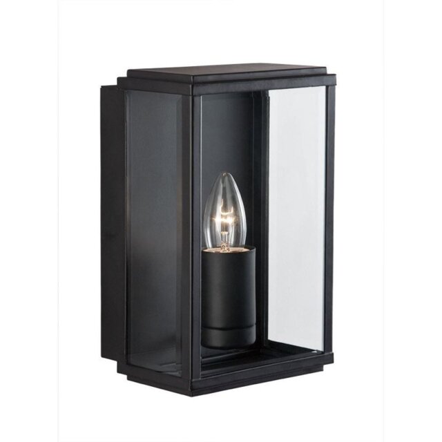 Searchlight 8204BK Outdoor Lighting Black Finish Glass Lantern