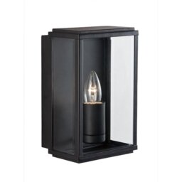 Searchlight 8204BK Outdoor Lighting Black Finish Glass Lantern